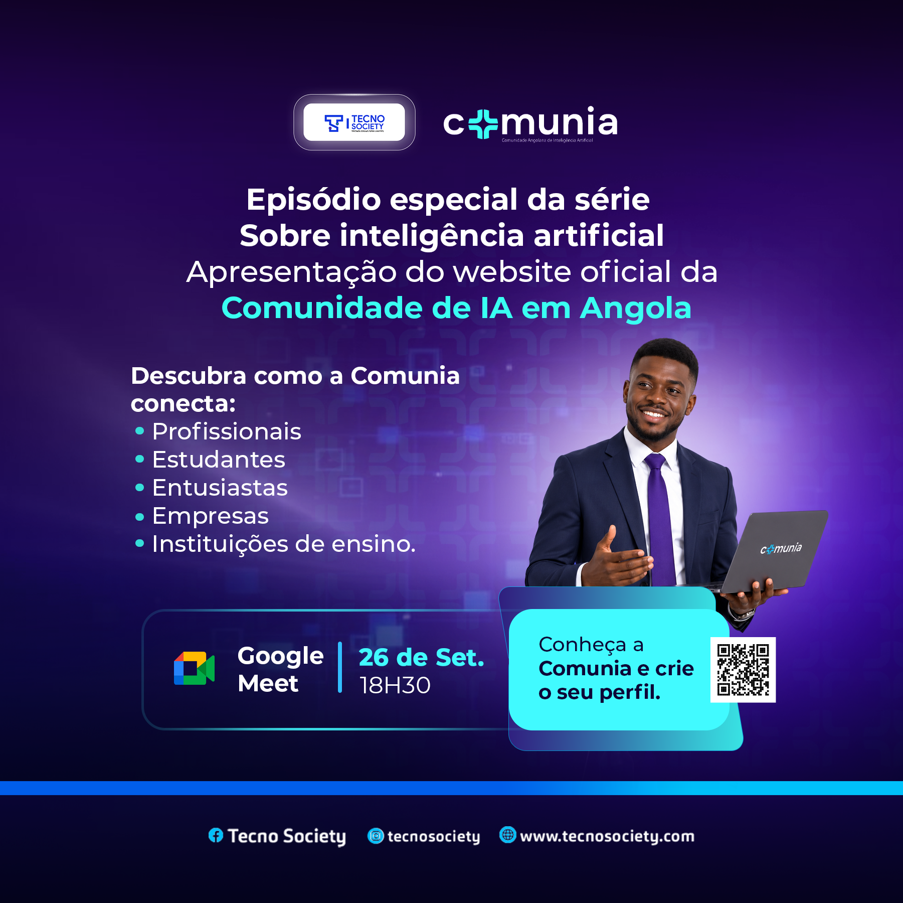 EPISÓDIO ESPECIAL DA SÉRIE SOBRE INTELIÊNCIA ARTIFICIAL "COMUNIA"